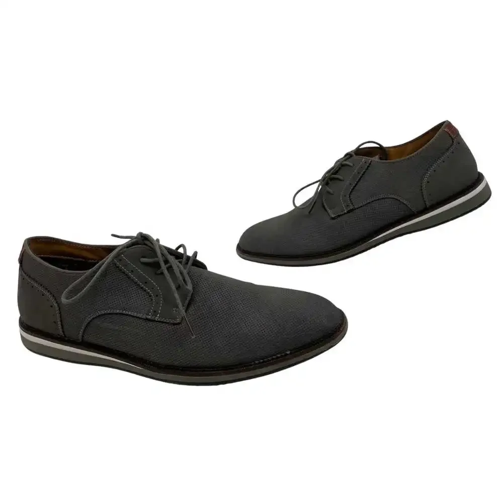 Steve Madden Gray Synthetic Oxford Shoes | Men’s Size 10.5
